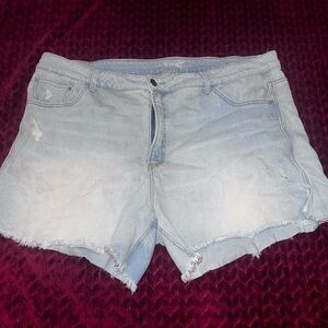 Terra & Sky Faded Blue Denim Shorts